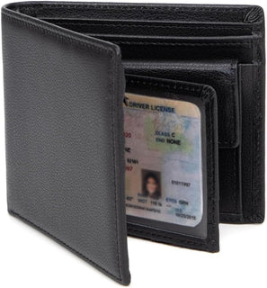 ITSCOSY Billetera para hombre con bloqueo RFID, suave, de piel auté...