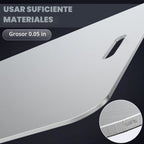 Juego de 3 tablas de cortar de acero inoxidable, tablas de cortar no tóxicas para cocina