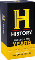 HISTORY Channel Through The Years - Cronología de cronología de supertrivia de conocimiento general, juego de cartas de fiesta para adultos, familia, preadolescentes y adolescentes en busca del