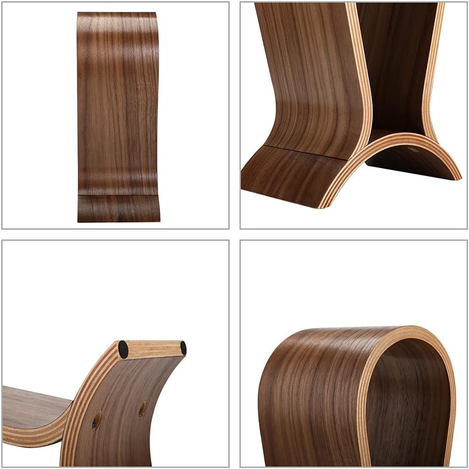 Soporte para auriculares de madera, soporte de auriculares para escritorio