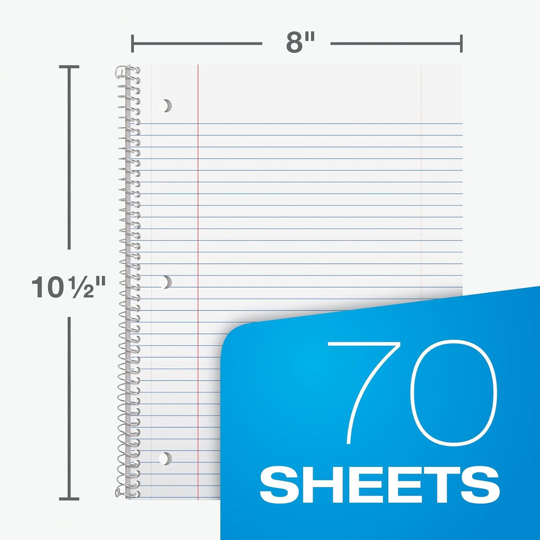 Oxford Cuadernos de espiral paquete a granel de 18