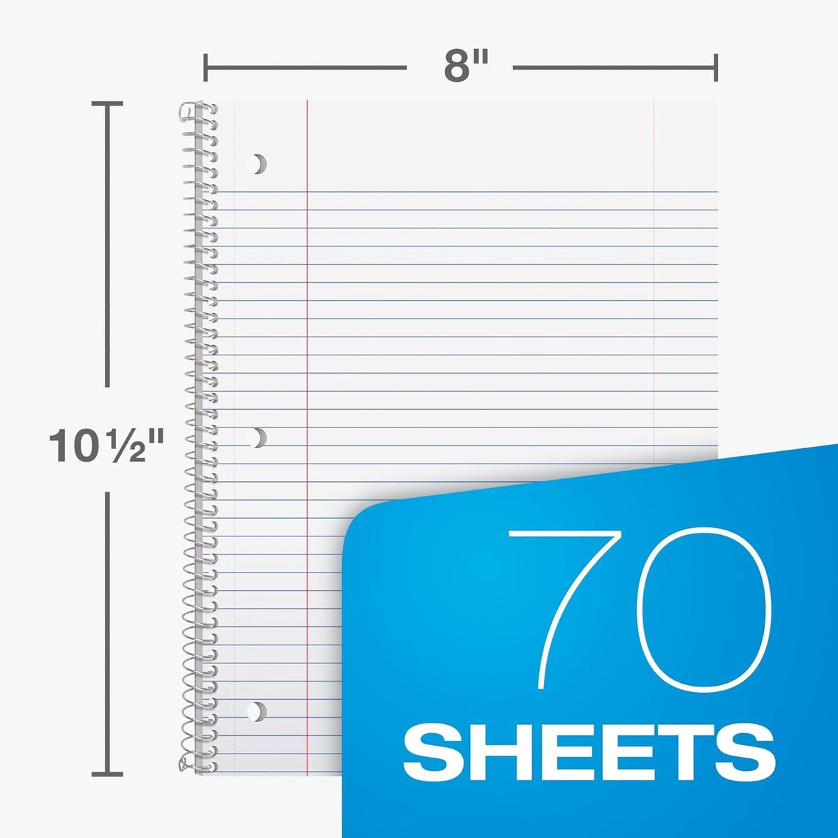 Oxford Cuadernos de espiral paquete a granel de 18