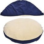 AmazonBasics - Cama tipo cueva para mascotas para perros y gatos, con cubierta extraíble para cuevas de anidación, se adapta a mascotas de hasta 30 libras, 35 x 35 x 13 pulgadas, azul