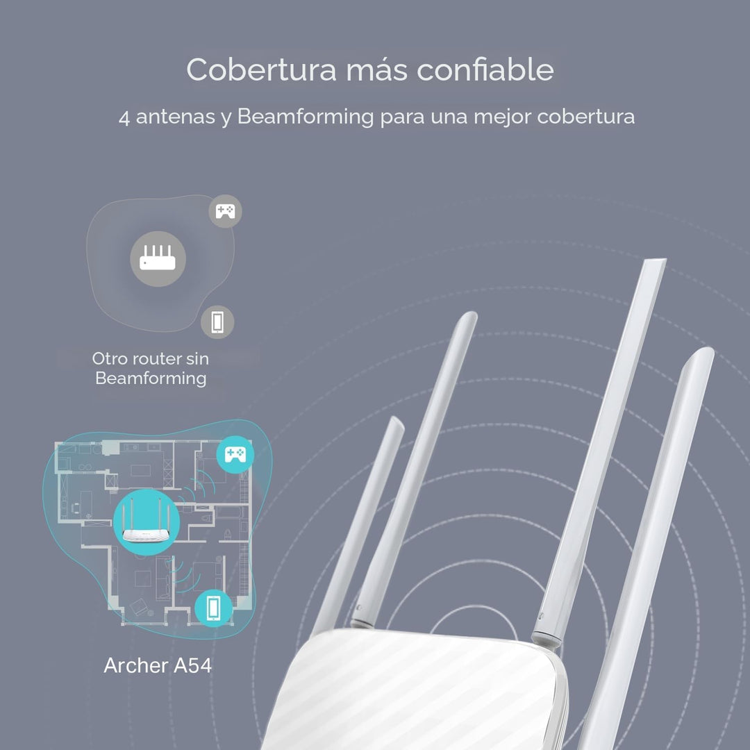 TP-Link Router WiFi AC1200 (Archer A54) - Router inalámbrico de Int...