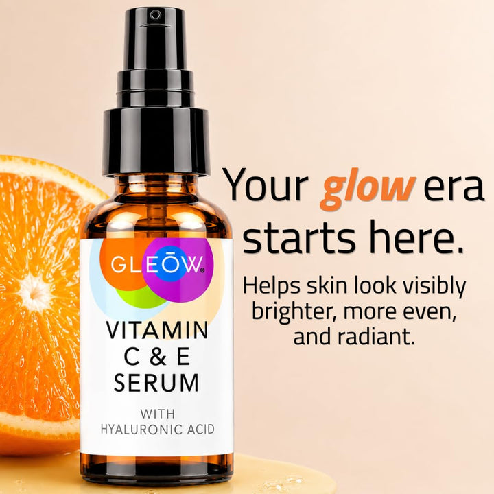 GLEOW Suero facial de vitamina C, suero hidratante de vitamina C pa...