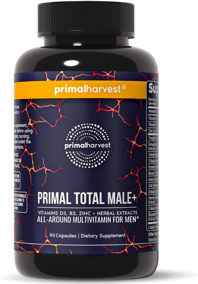 Primal Harvest Total Male+ Multivitamínico para Hombres Vitaminas,...