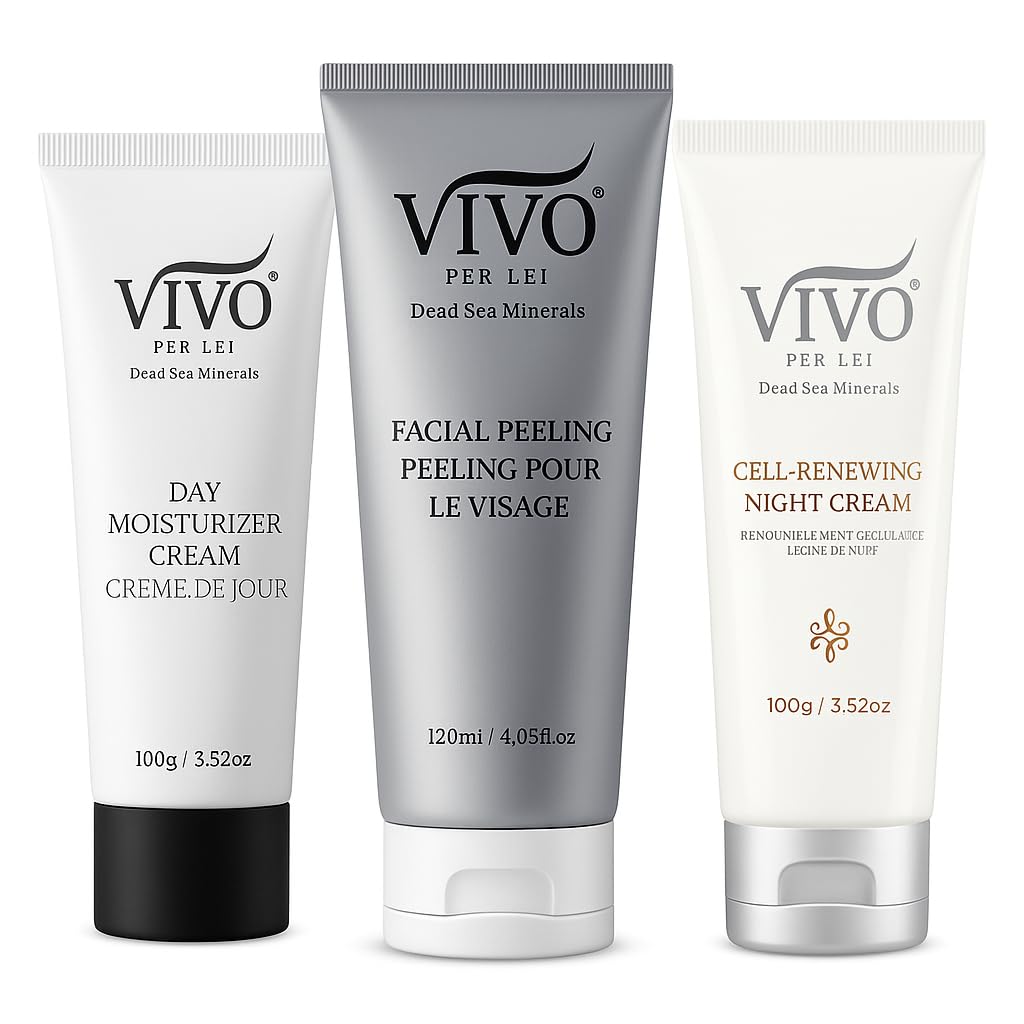 Vivo Per Lei Dead Sea Day Cream - Crema de noche y peeling facial -...