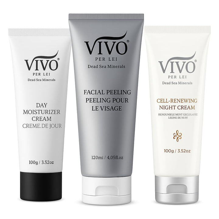 Vivo Per Lei Dead Sea Day Cream - Crema de noche y peeling facial -...