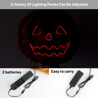 PartyHop Máscara de calabaza con luz LED, máscara de cabeza completa, disfraz de calabaza para fiesta de disfraces de Halloween