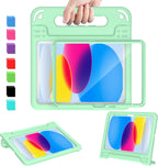Funda infantil para iPad (A16) de 11ª generación de 11 pulgadas 2025, iPad de 10.9 pulgadas 2022 con protector de pantalla integrado, duradero, a prueba de golpes, ligera, con mango para i Pad