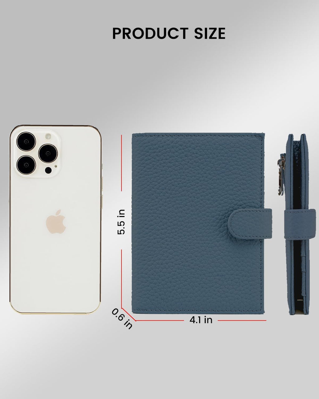 Karmiir Cartera de viaje RFID para pasaporte para mujer, funda de pasaporte de cuero con ranuras para tarjetas SIM, bolsillo con cremallera para monedas y ranura para efectivo, cartera de viaje