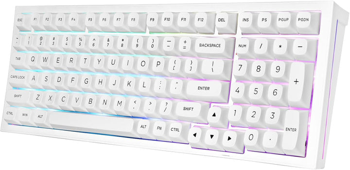 Redragon K723 Teclado Mecánico Inalámbrico Gaming Cremoso, Bluetoot...