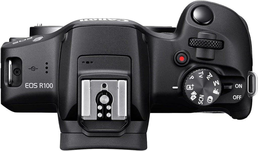 Canon Cámara sin espejo EOS R100, montaje RF, 24.1 MP, procesador de imagen, Solo cuerpo EOS R100