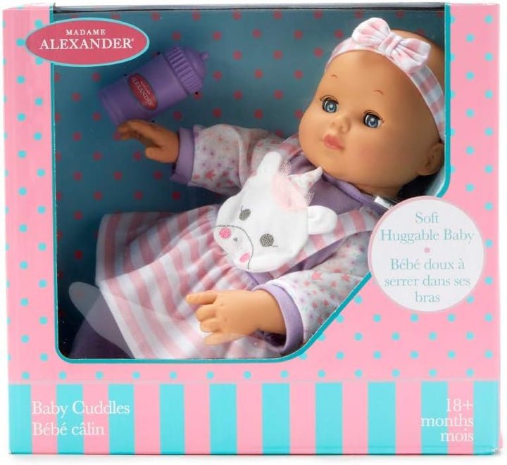 Madame Alexander, 14 Baby Cuddles Unicorn Jumper (incluye una botella)