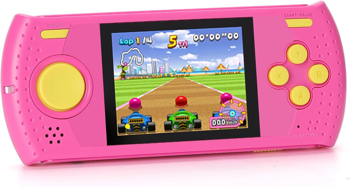 Juego de mano para niños, reproductor de videojuegos portátil con 230 juegos clásicos, mini arcade de viaje recargable, pantalla HD de 3.0 pulgadas, juguetes electrónicos para niños y niñas, ideal