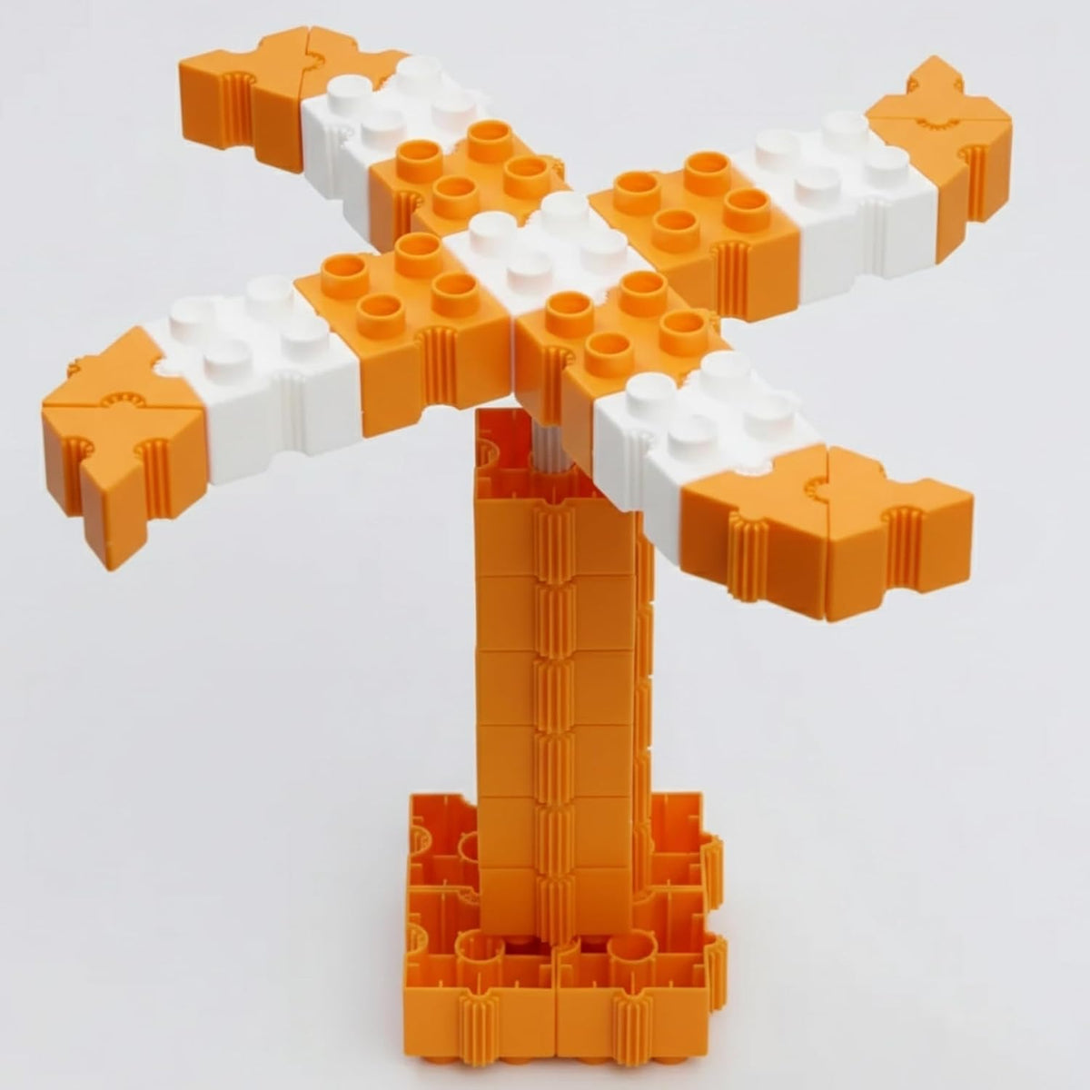 Paquete económico de bloques de construcción STEM de color naranja brillante, 102 piezas, a partir de 3 años
