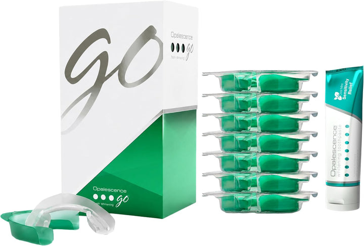 Opalescent GO 15 Mint Whitening Bundle (7 tratamientos) y pasta de...