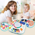 Juguete para bebé: juguetes musicales atractivos para bebés de 6, 12 y 18 meses, seguro, resistente y divertido (11.8 x 11.8 x 12.2 pulgadas)