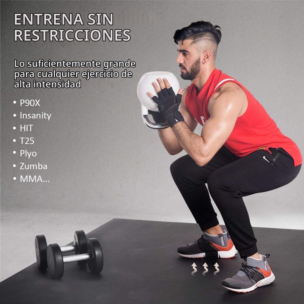 GXMMAT Extra Large Exercise Mat 16'x6'/12'x6'/10'x6'/8'x6'(7mm)