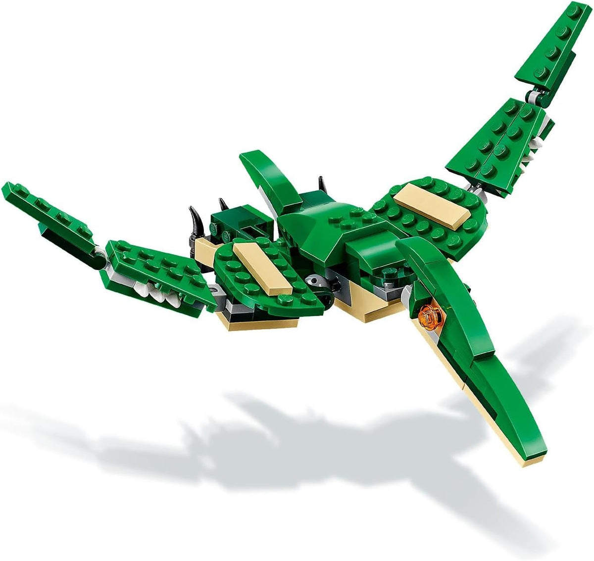 LEGO 31058 Creator Mighty Dinosaurs Juguete 3 en 1, modelo T. rex, figuras de dinosaurios triceratops y pterodáctilo, regalos para niños y niñas de 7 a 12 años