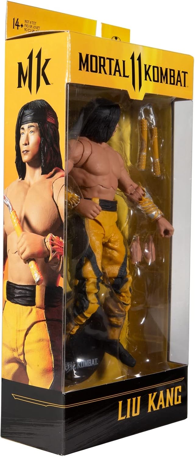 McFarlane Toys Mortal Kombat Liu Kang (Fighting Abbot) Figura de ac...