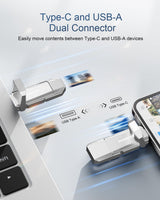 GARMESE Unidad flash SSD USB C de 256 GB de hasta 450 MB\/s USB 3.2...