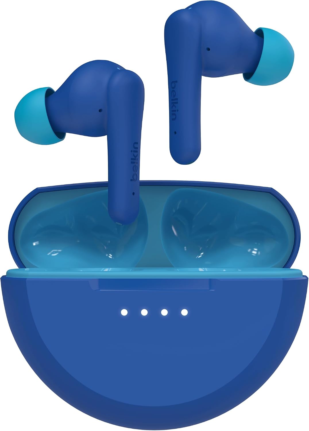 Belkin SoundForm Nano 2 Auriculares Bluetooth para niños con micrófono integrado, batería de 28 horas, volumen seguro de 85 dB, resistencia al agua IPX5 - Auriculares Bluetooth para niños para iPhone