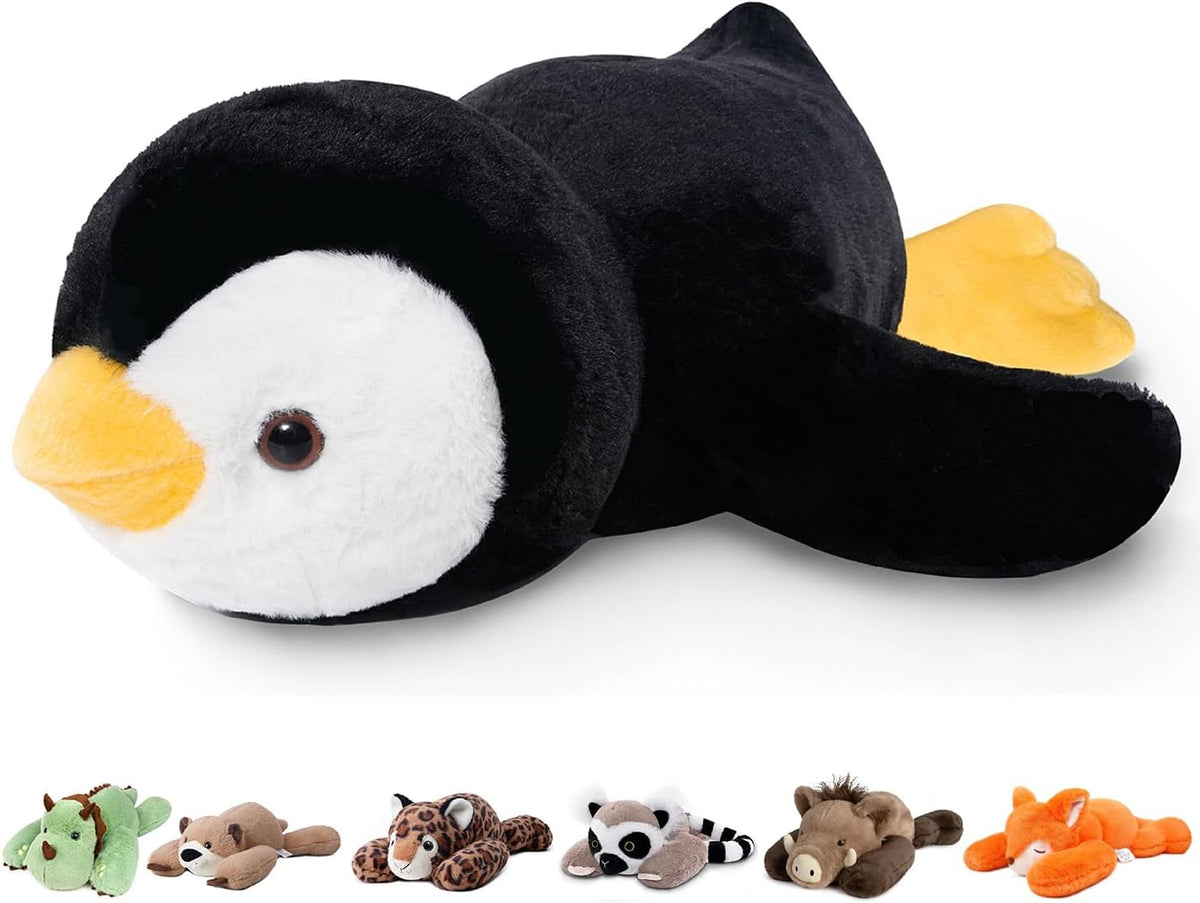 Niuniu Daddy - Animales de peluche con peso, 20 en 3.3 libras, pingüino calmante