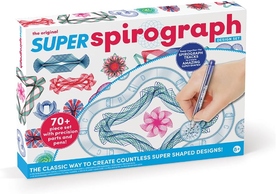 Super Spirograph Jumbo Kit, 75 piezas (Edición 50 aniversario)