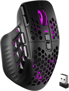 SOLAKAKA SM809 Pro - Mouse para juegos con 9 botones laterales, mou...