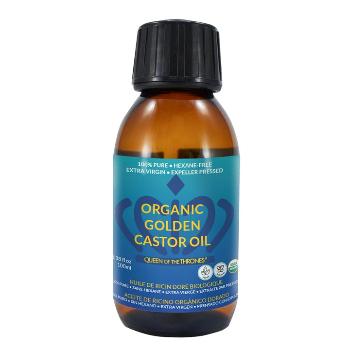 QUEEN OF THE THRONES Aceite de Ricino Dorado Orgánico | 100% Puro p...
