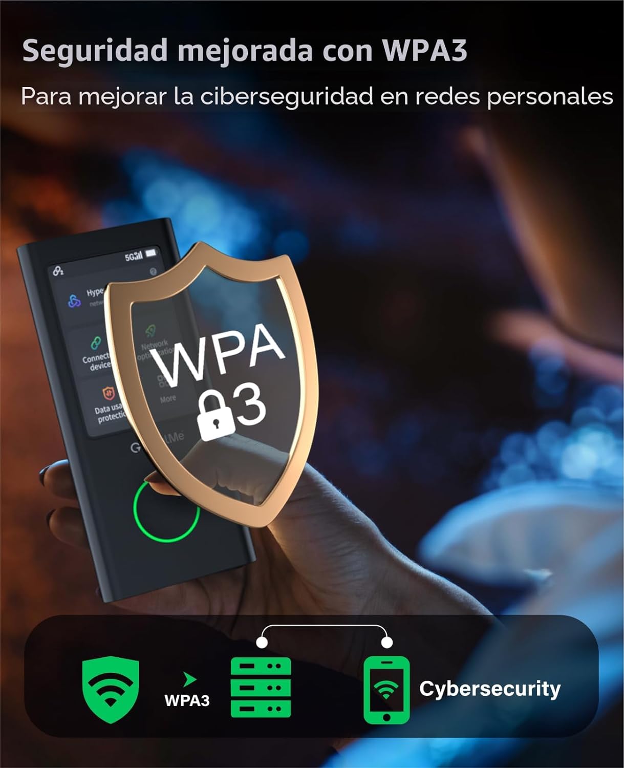 GlocalMe Numen Air 5G Punto de acceso móvil, punto de acceso WiFi p...