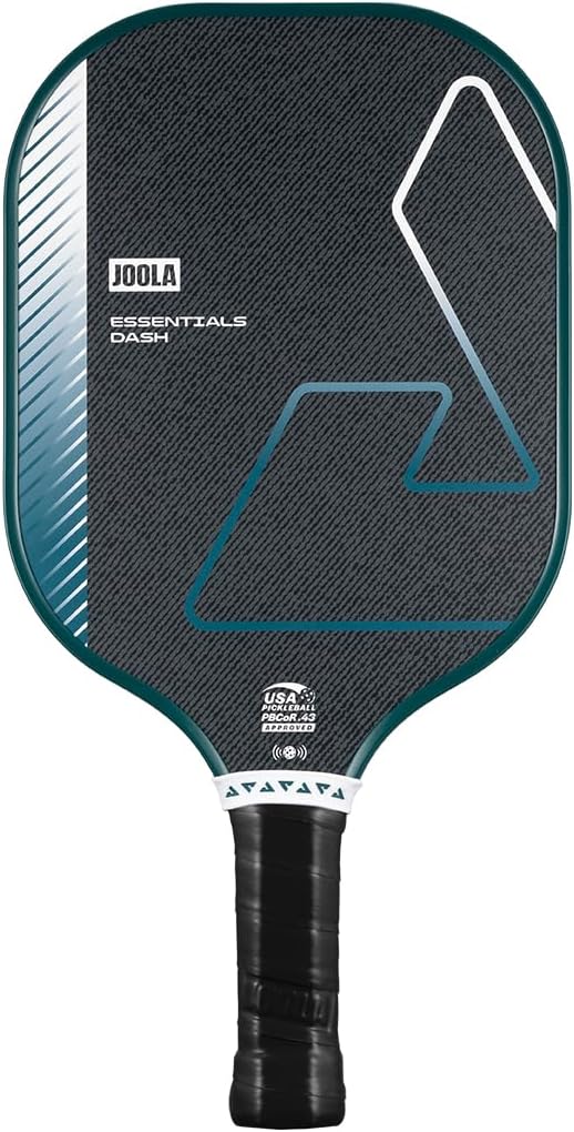 JOOLA Essentials Dash Pickleball - Paleta ligera para todas las edades, superficie arenada de fibra de vidrio para giro, construcción de prensa fría para mayor durabilidad, aprobado por USAP