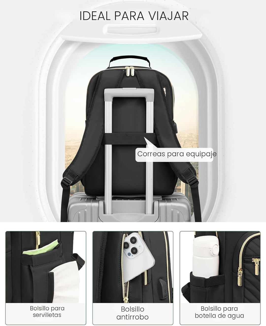 LOVEVOOK Mochila bolso para laptop para mujeres, bolsas de computad...