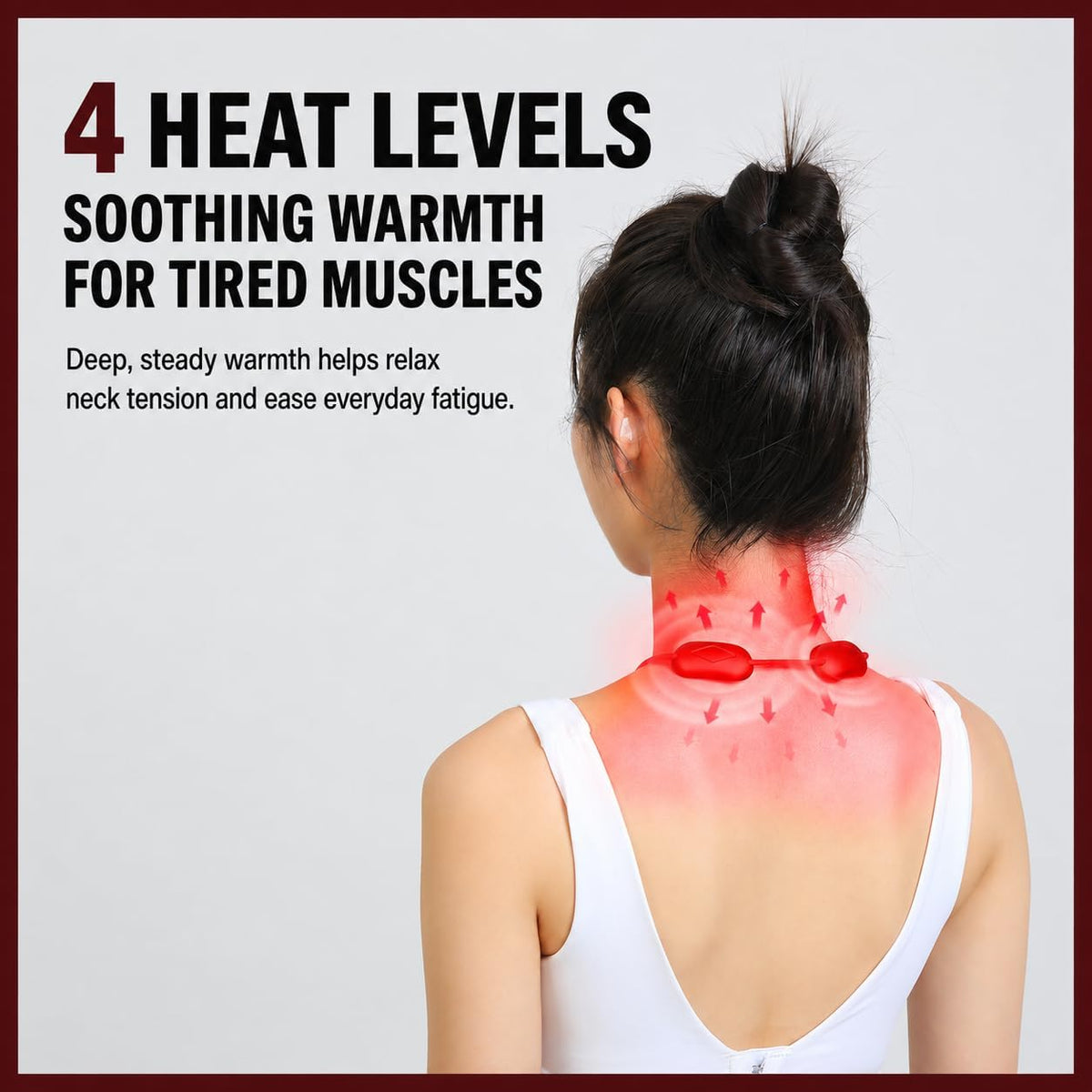 Masajeador de cuello portátil con calor