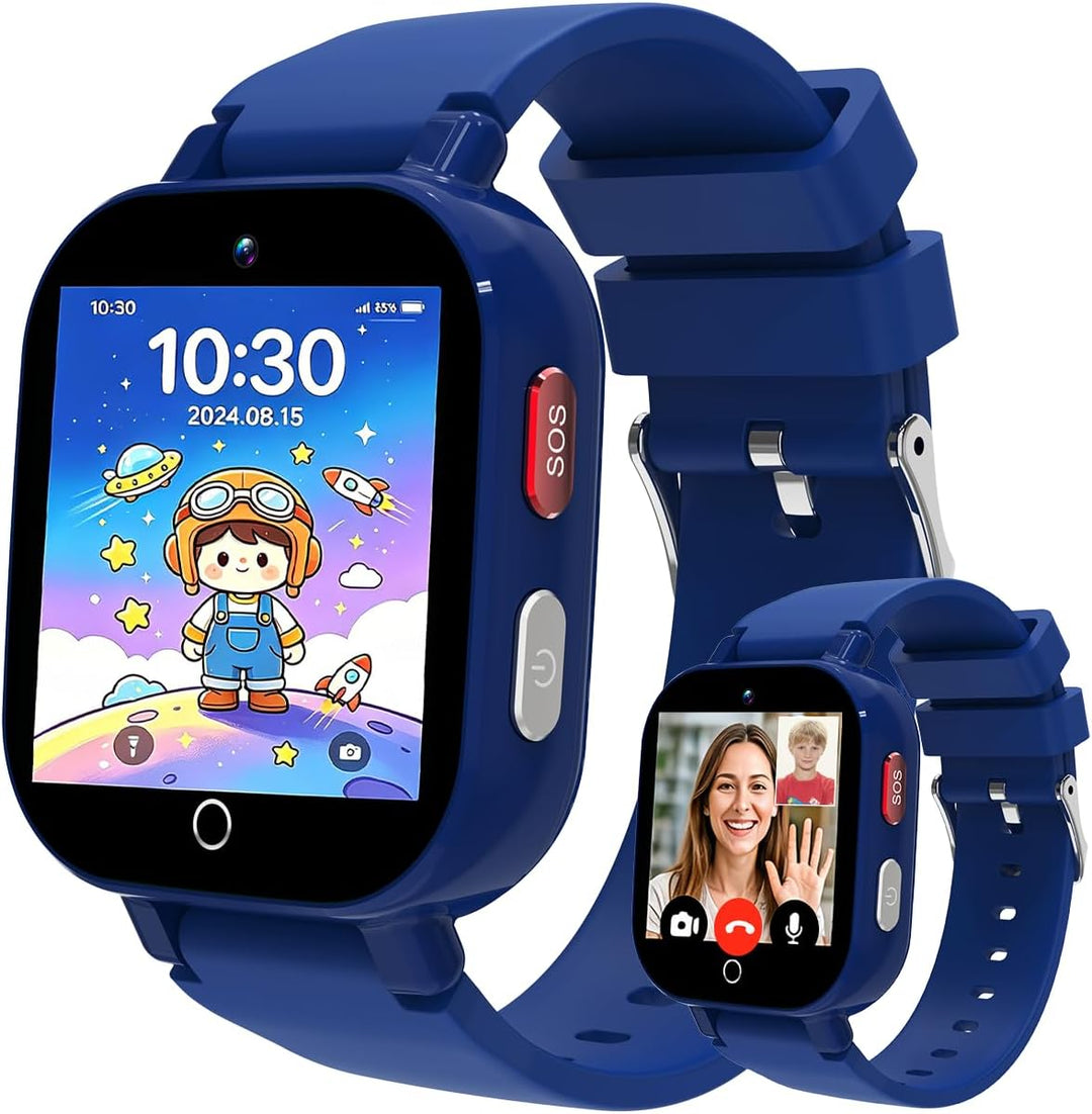 DXPICR Reloj inteligente 4G para niños con rastreador GPS, video y...