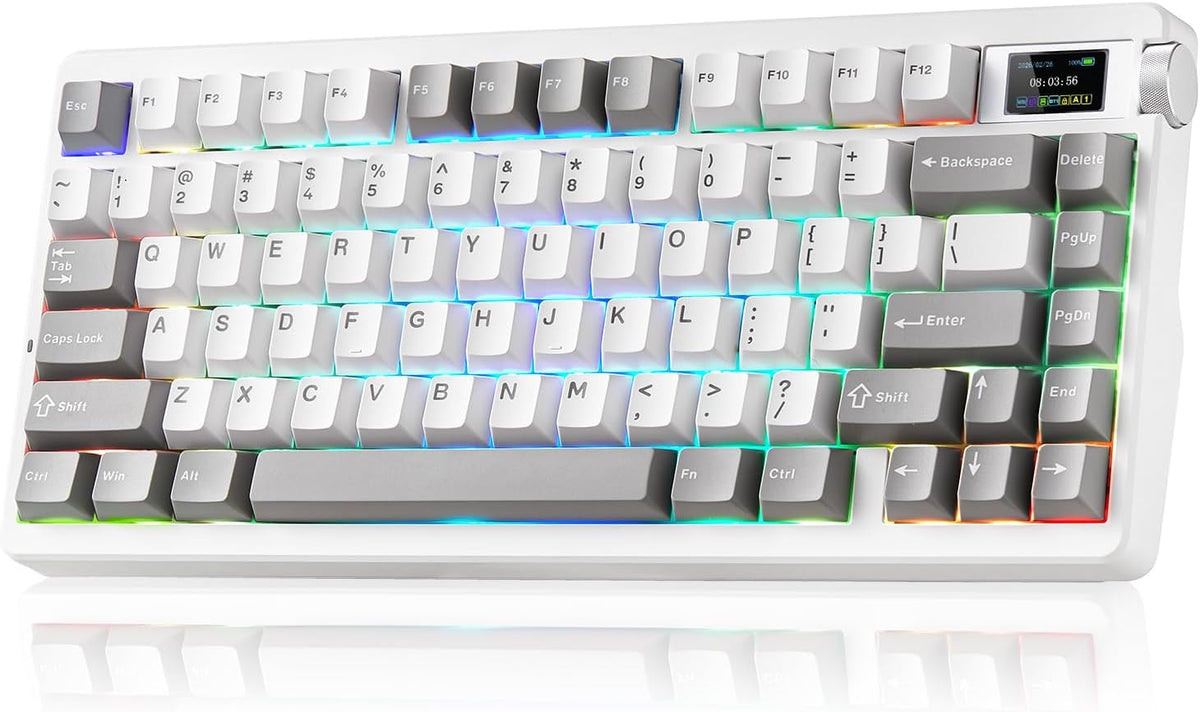 X Aula Nova75 - Teclado mecánico para juegos, 75% teclado inalámbri...