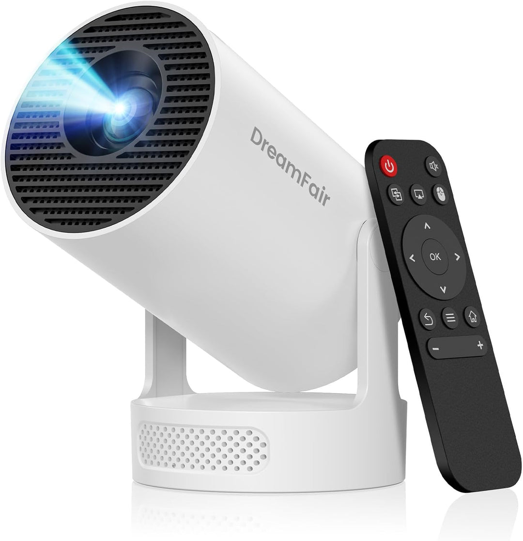Mini proyector con WiFi y Bluetooth, compatible con corrección Keys...