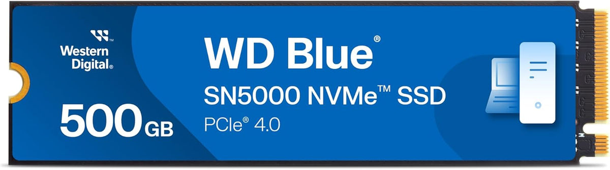 Western Digital 500GB WD Blue SN5000 NVMe - Unidad de estado sólido...
