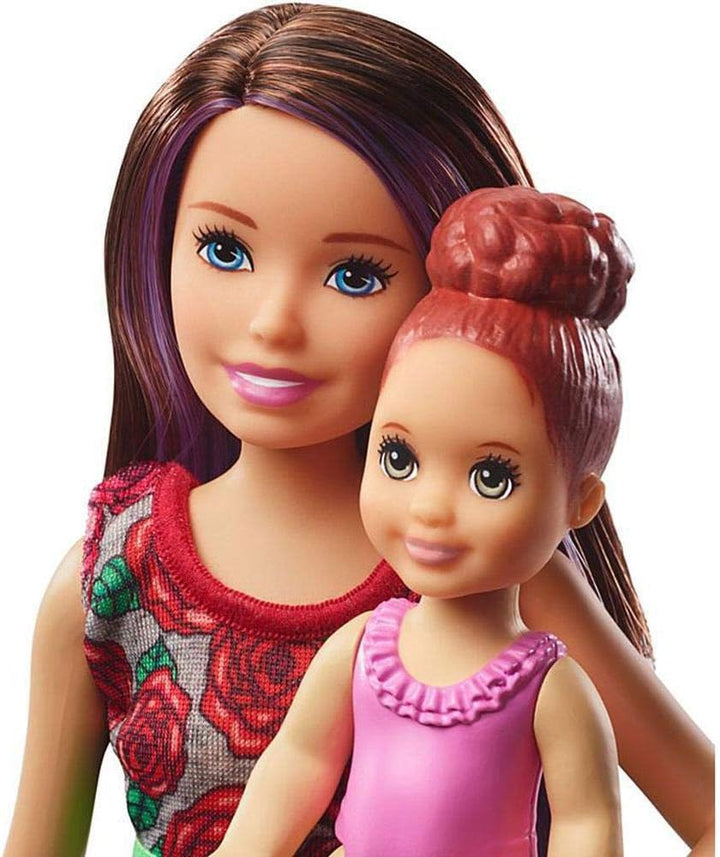 Barbie Skipper Babysitters Inc. Set de Juguetes de Baño, Morena