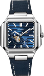 Reloj Automático Mecánico para Hombre, Relojes de Pulsera para Hombre, Diseño Cuadrado, Moda