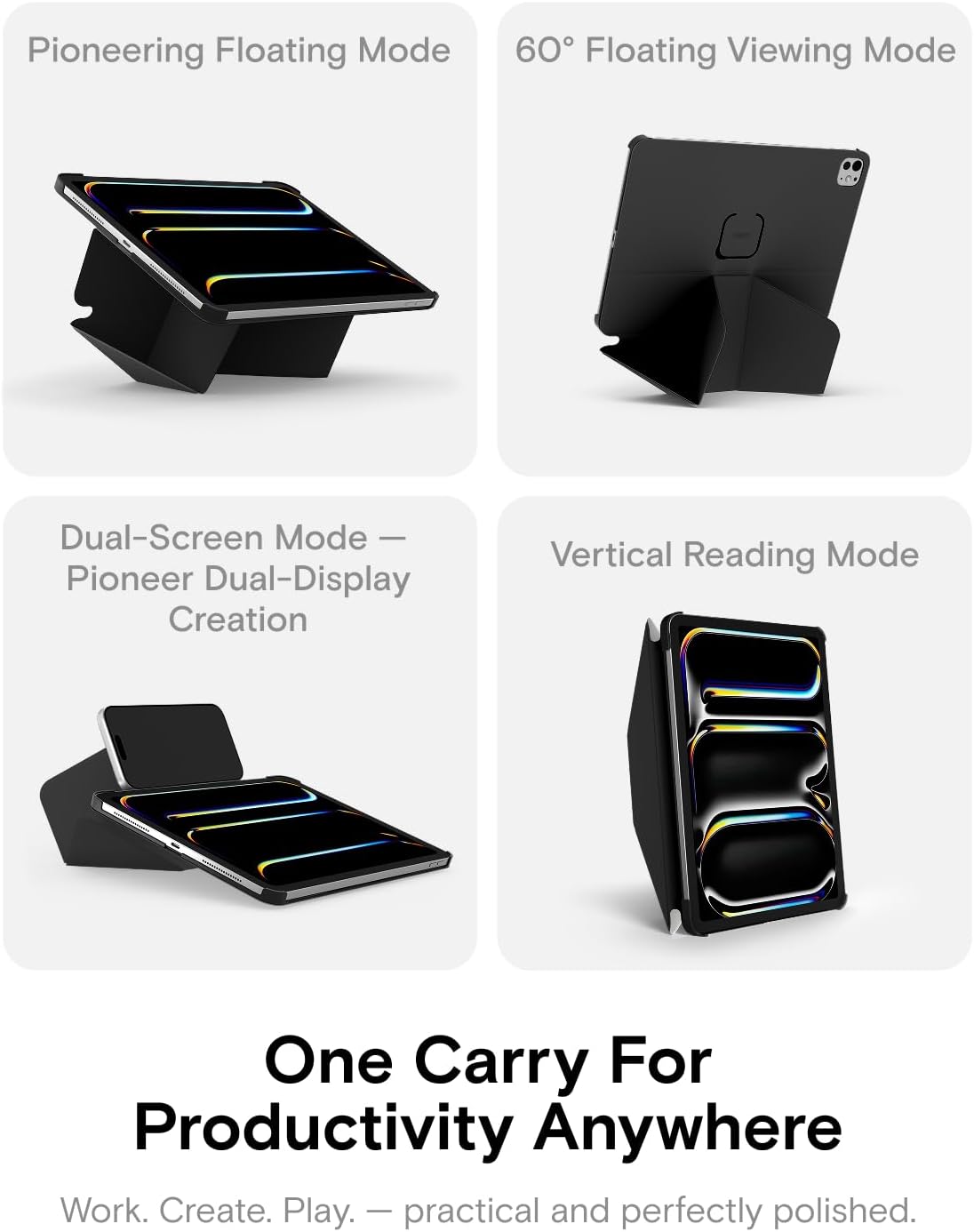 MOFT Dynamic Folio - Funda para iPad Air de 13 pulgadas M4/M3/M2