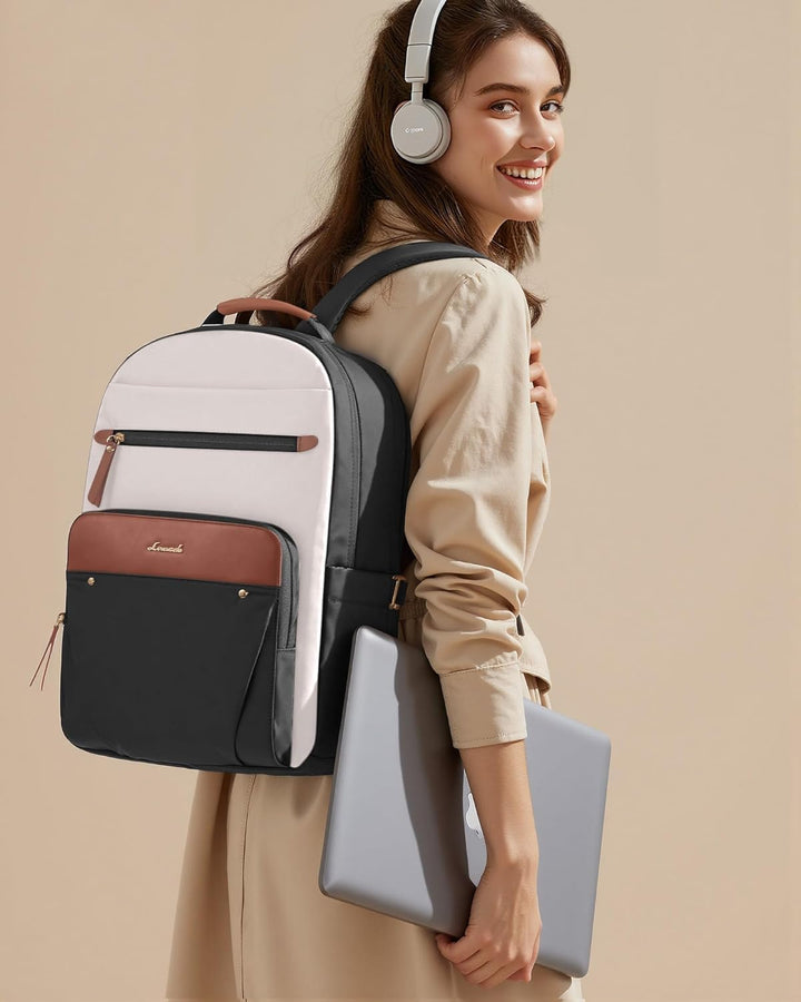 LOVEVOOK Mochila para computadora portátil para mujer, mochila de t...