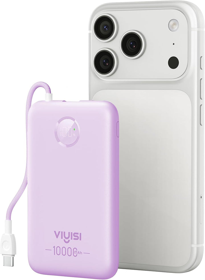 VIYISI Cargador portátil ultra delgado de 10000 mah, 20 W PD pequeñ...