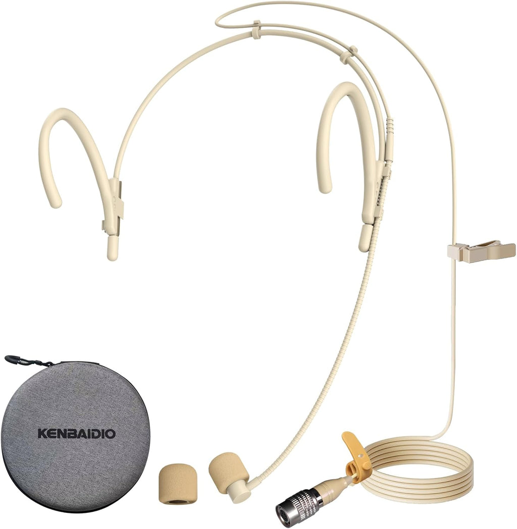 Hirose - Micrófono de auriculares portátil para colgar sobre la oreja