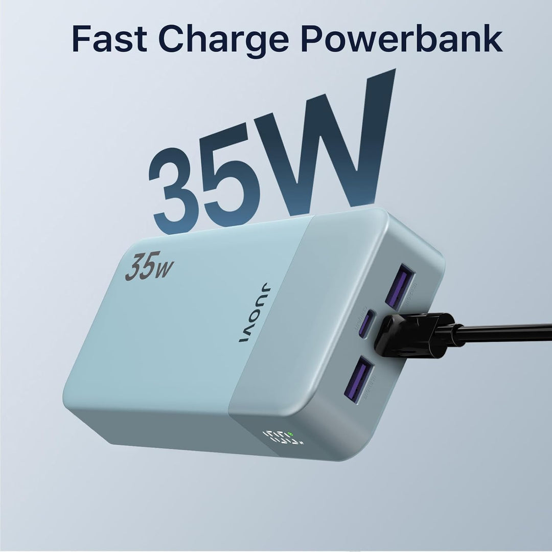 JUOVI Cargador portátil J2651, 35 W 20000 mAh USB C entrada y salid...