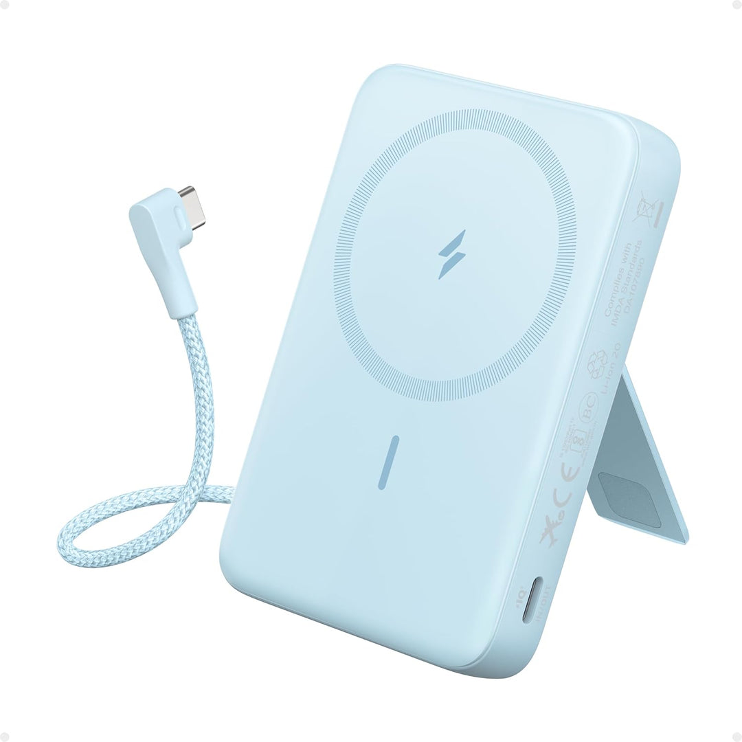 Anker Zolo - Banco de energía magnético, cargador portátil inalámbr...