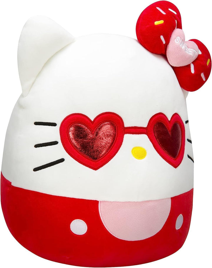 Squishmallows Hello Kitty - Peluche de 14 pulgadas con gafas rojas,...