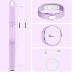 Reloj de seguimiento de actividad física para niños con podómetro, no requiere aplicación, reloj digital deportivo al aire libre para niños y niñas de 5 a 13 años con alarma de vibración