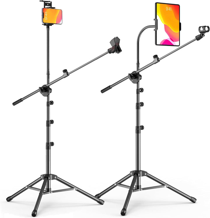 Soporte de micrófono con clip para IPAD, soporte de micrófono plega...